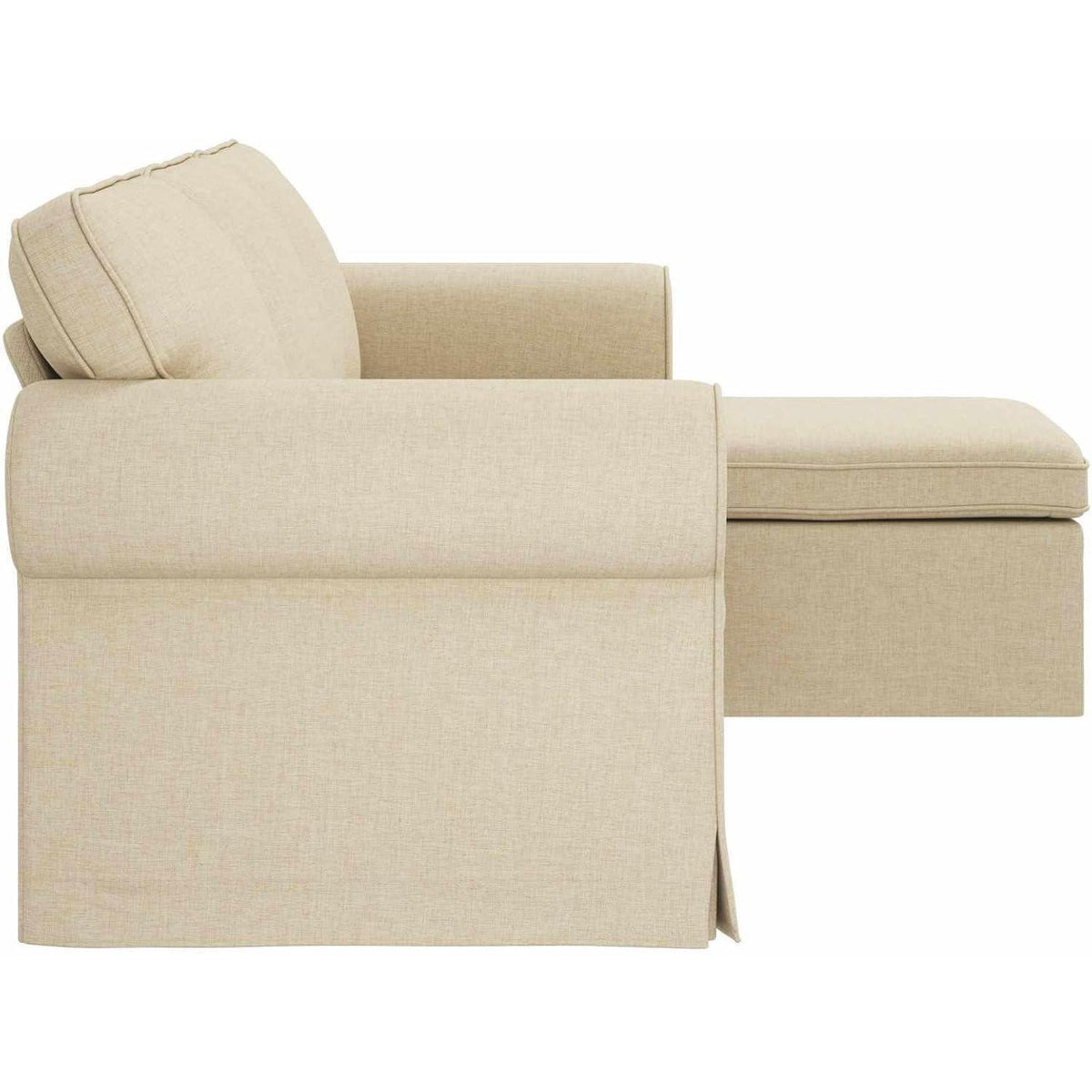 Ecksofa L-Form Creme 180 cm – Modernes Wohnzimmer Sofa