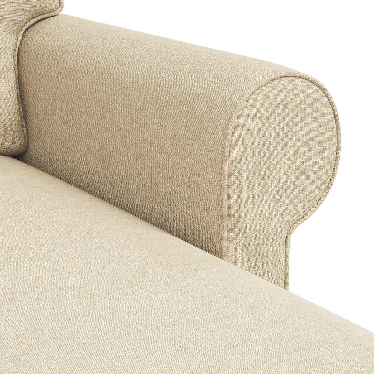 Ecksofa L-Form Creme 180 cm – Modernes Wohnzimmer Sofa