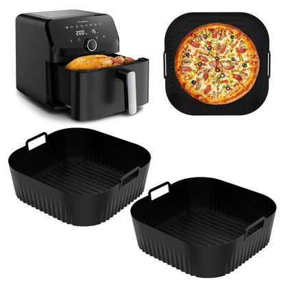 Silikonform für Heißluftfritteuse – 2er Set, 24 cm