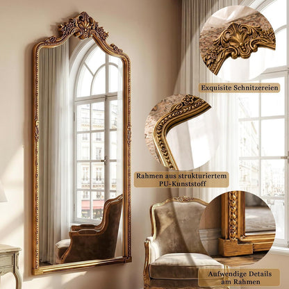 Großer Standspiegel Retro-Design 205x105 cm | Wohnzimmer Spiegel