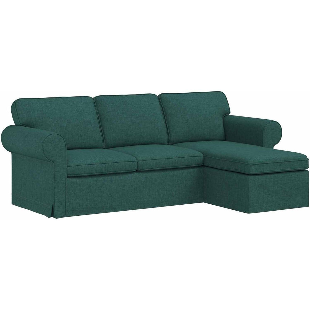 Ecksofa dunkelgrün, 180 cm – Modernes Sofa für Wohnzimmer