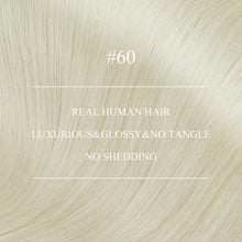 Echthaar Nano Ring Extensions Platinblond 70cm Gerade