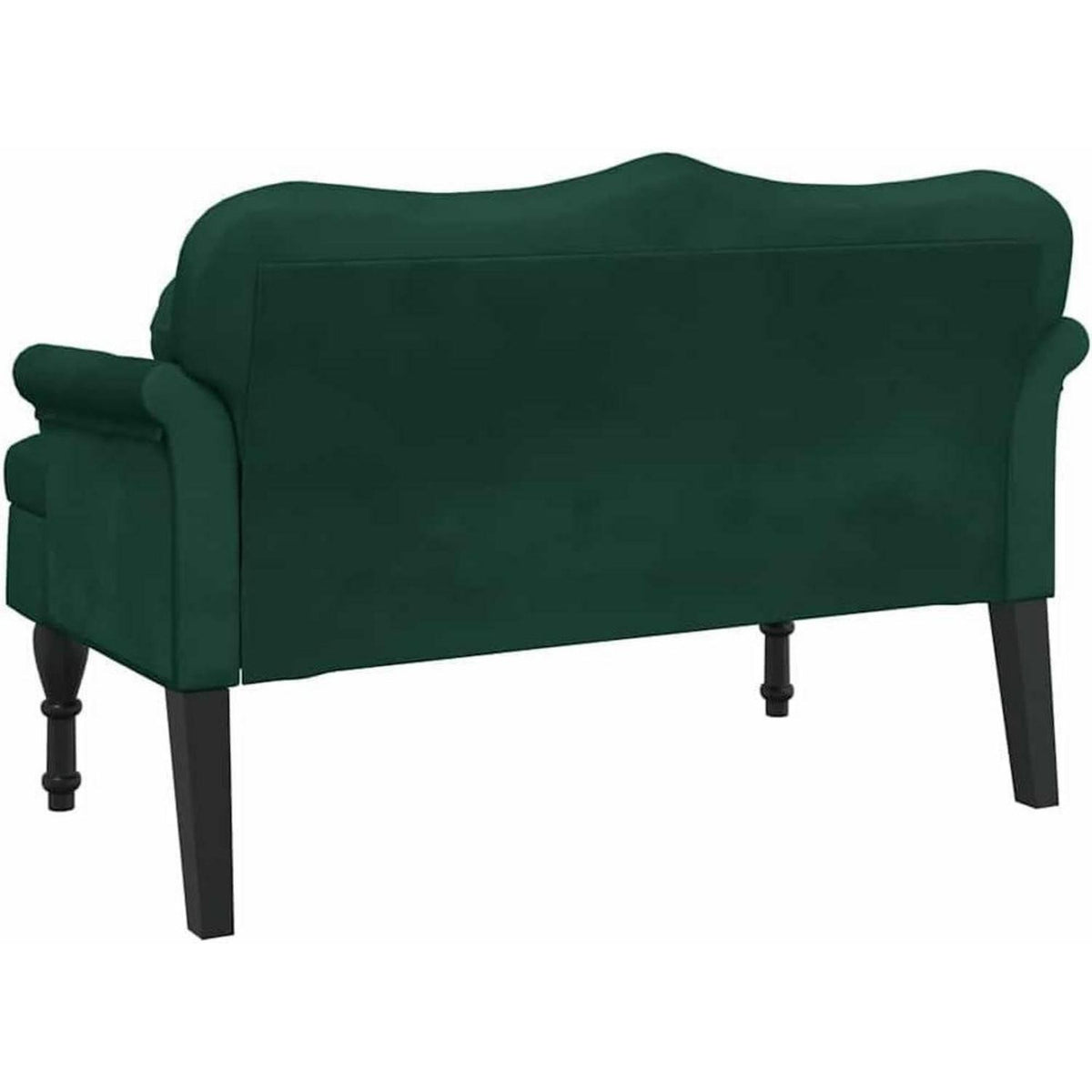 2-Sitzer Samtsofa Dunkelgrün – Modernes Polstersofa für Wohnzimmer