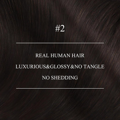 Echthaar Nano Ring Extensions Braun 70cm