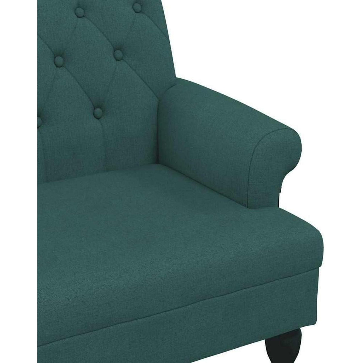 Retro 2-Sitzer Sofa Dunkelgrün – Bequeme Loveseat für Wohnzimmer