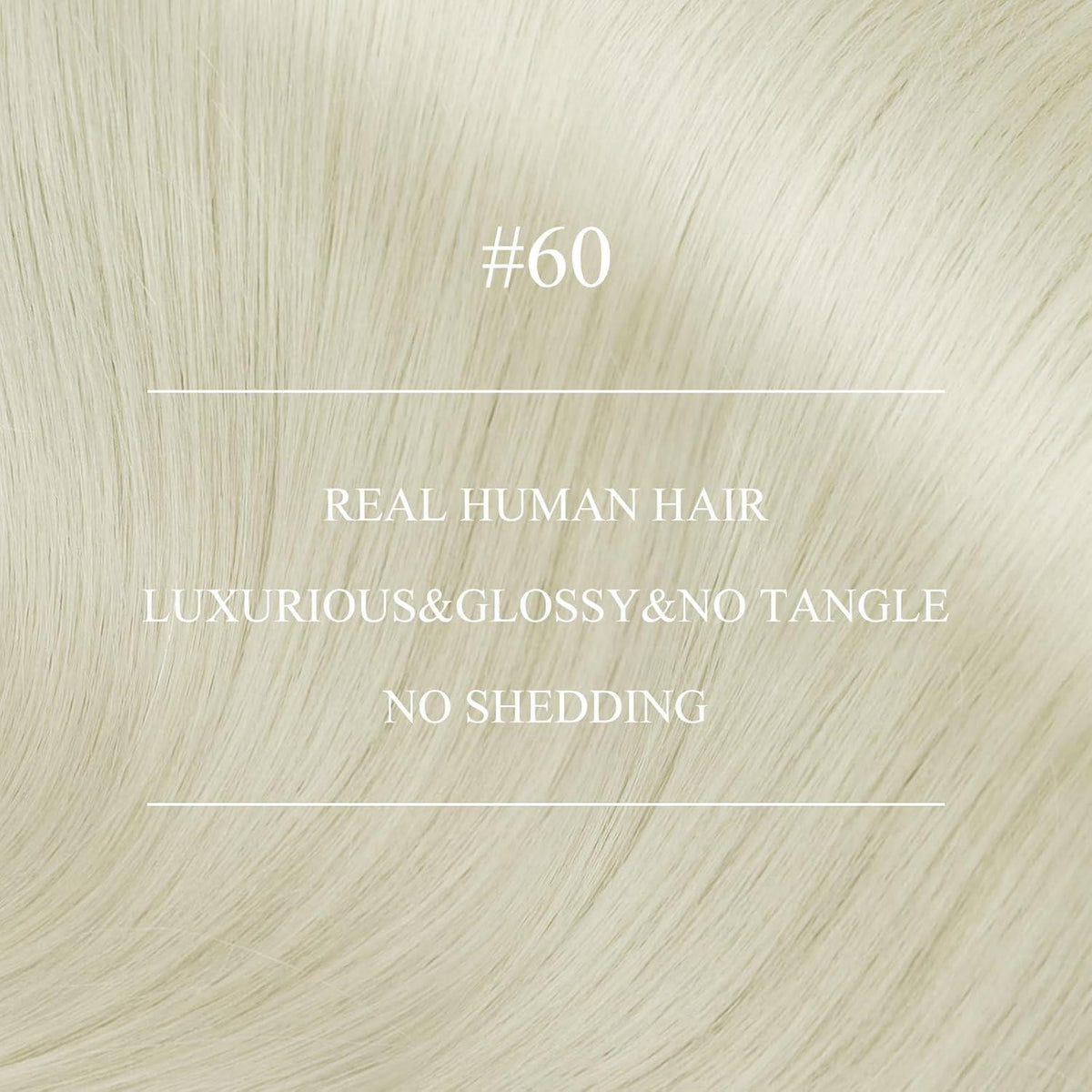 Echthaar Nano Ring Extensions Platinblond 65cm Gerade