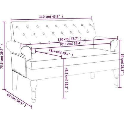 2-Sitzer Sofa Retro-Stil Dunkelgrau – Kleine Couch für Wohnzimmer