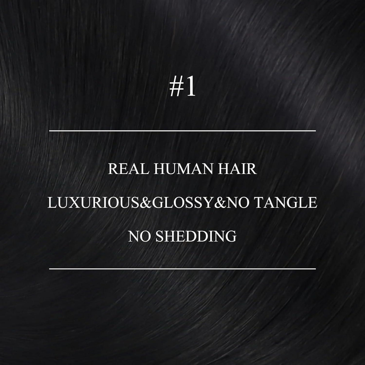 Echthaar Nano Ring Extensions Schwarz - 70cm, 50g