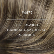 Nano Ring Extensions Braun Ombre Blond Echthaar 35cm