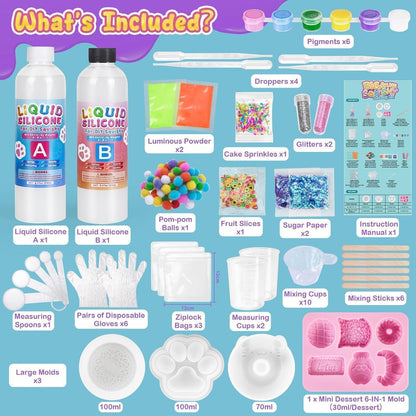 Squishy Bastelset Leuchtend – DIY Stressabbau Spielzeug 6+