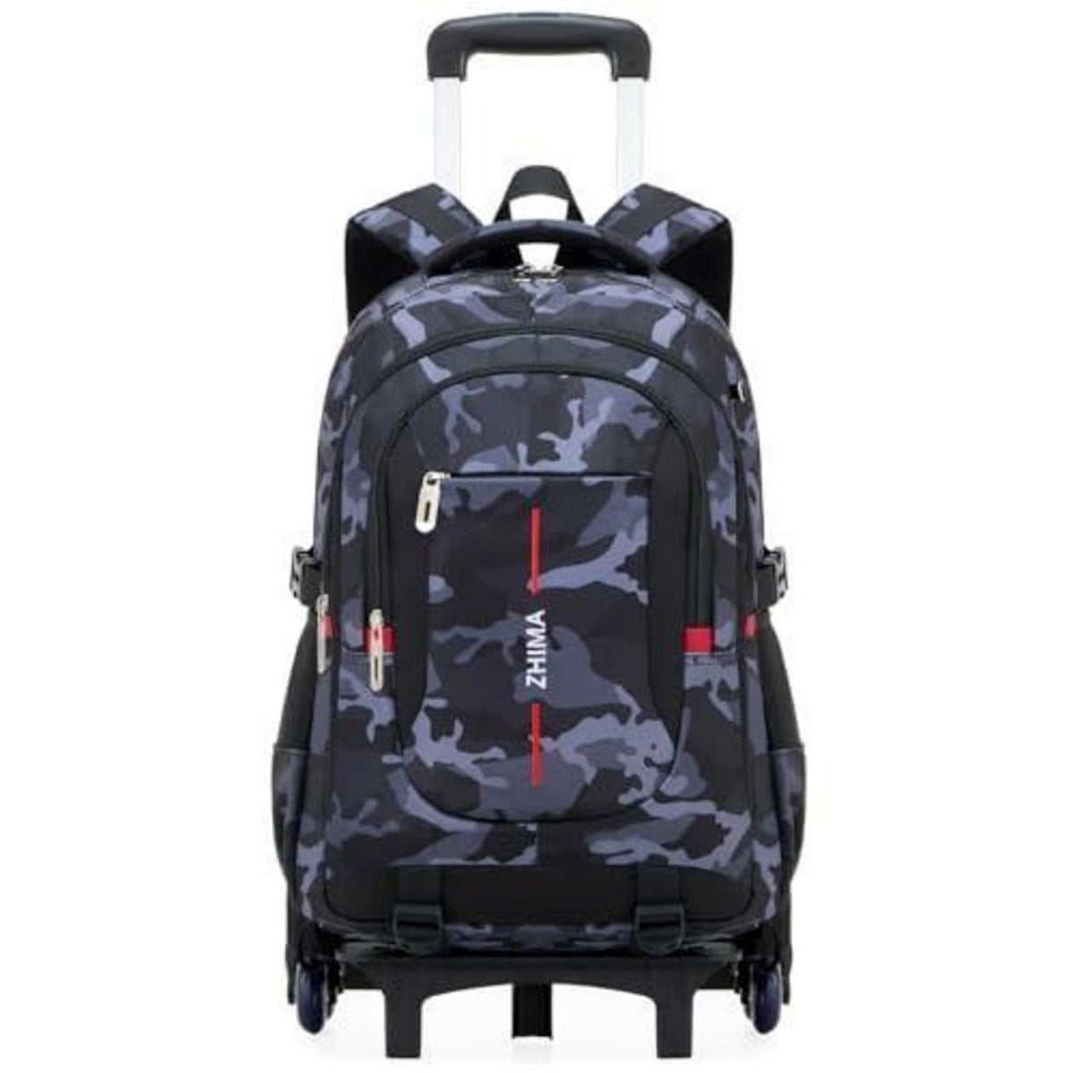 Schultrolley Rucksack Jungen Abnehmbar 6 Räder Tarnmuster 15,6"