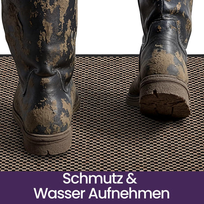 Fußmatte Innen Schwarz 120 x 180 cm – Rutschfest & Saugstark