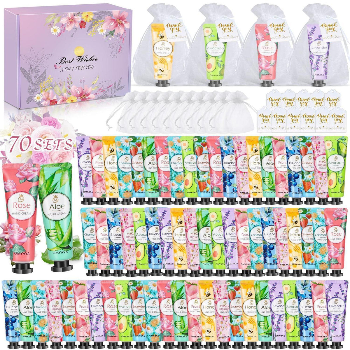 70er Handcreme Geschenkset – Feuchtigkeitspflege für trockene Hände
