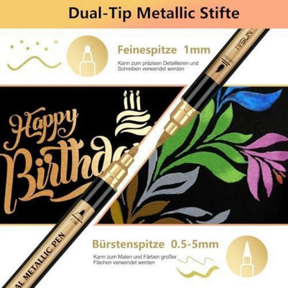 60 Acryl Marker Stifte Set | Wasserfest & Vielseitig zum Basteln