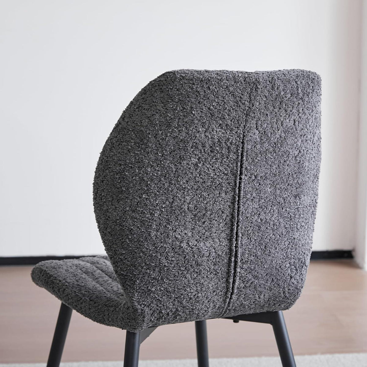 2er Set Esszimmerstühle Modern Schwarz Streifenmuster