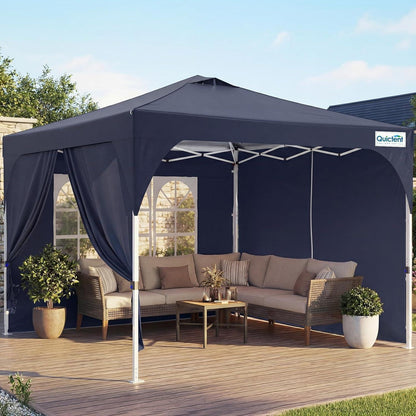 Faltpavillon 3x3m wasserdicht mit Seitenwänden & UV-Schutz
