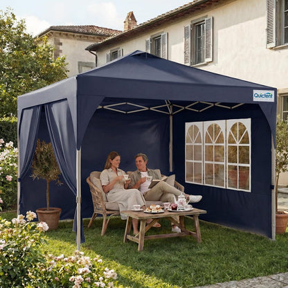 Faltpavillon 3x3m wasserdicht mit Seitenwänden & UV-Schutz