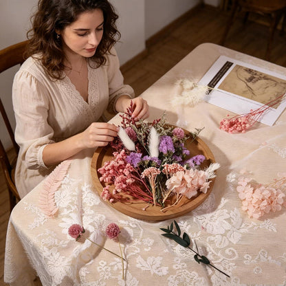 Getrocknete Blumen Set – Pink für DIY Deko & Kunsthandwerk