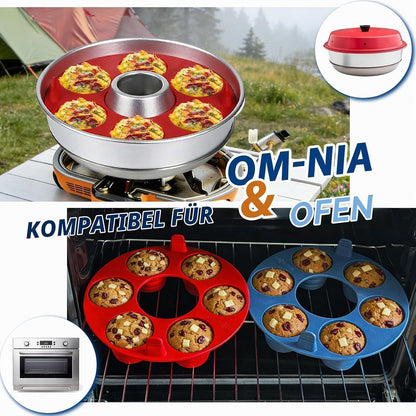 Silikon Muffinbackform Set | 2er Pack | Camping & Ofenfest