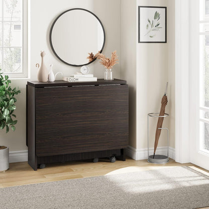 Klappbarer Esstisch Grau – Platzsparend & Mobil mit Stauraum