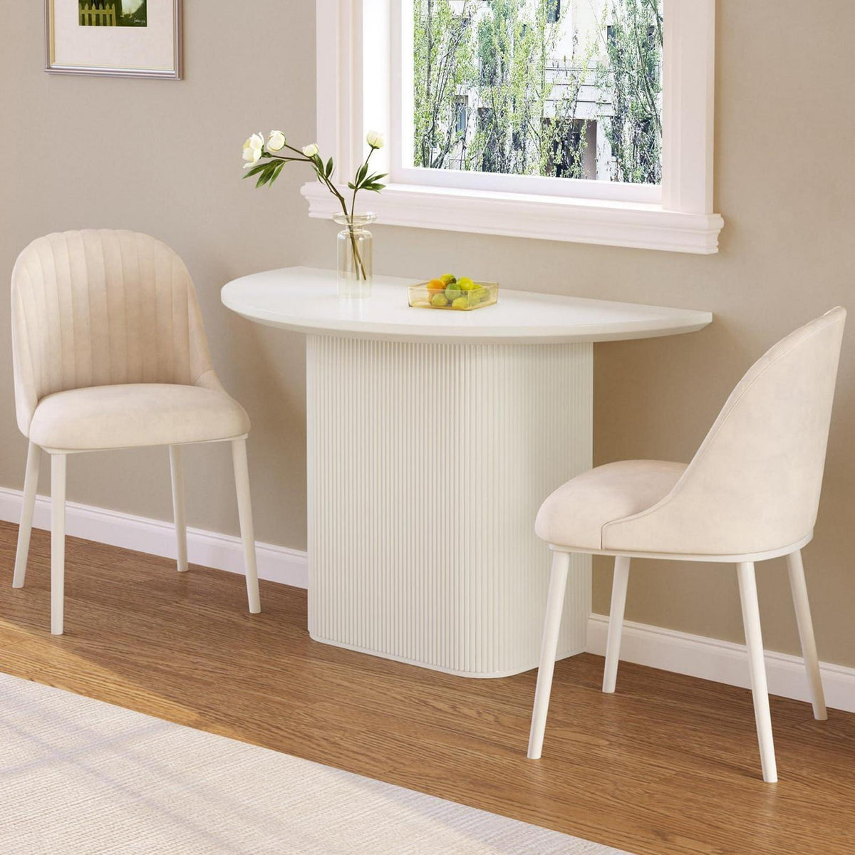 Halbrunder Esstisch Modern – Platzsparend für Küche & Esszimmer