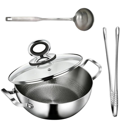 Titan Schmorpfanne 28cm mit Deckel – 10 Liter, Antihaftbeschichtung