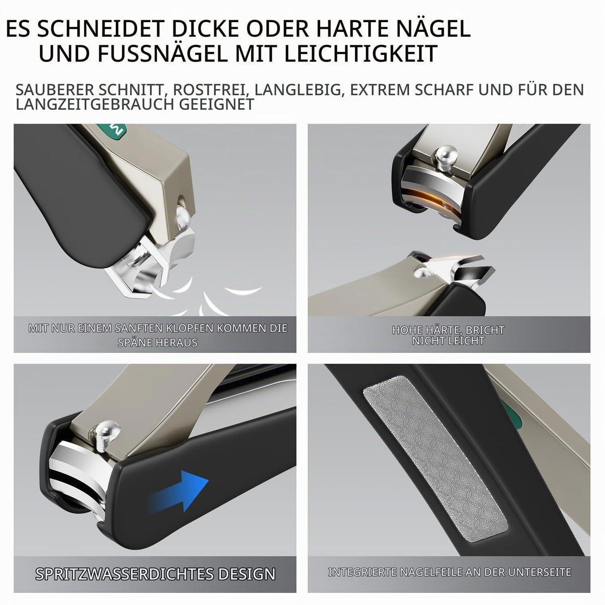 Professionelles Maniküre-Set Edelstahl – 7-teilig mit Etui