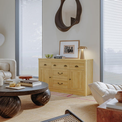 Moderne Kommode 135cm – Sideboard mit 5 Schubladen & 2 Türen