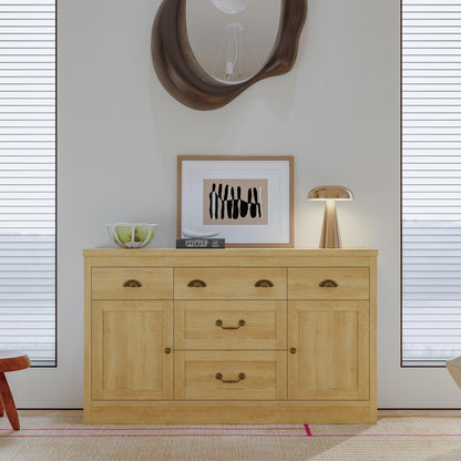 Moderne Kommode 135cm – Sideboard mit 5 Schubladen & 2 Türen