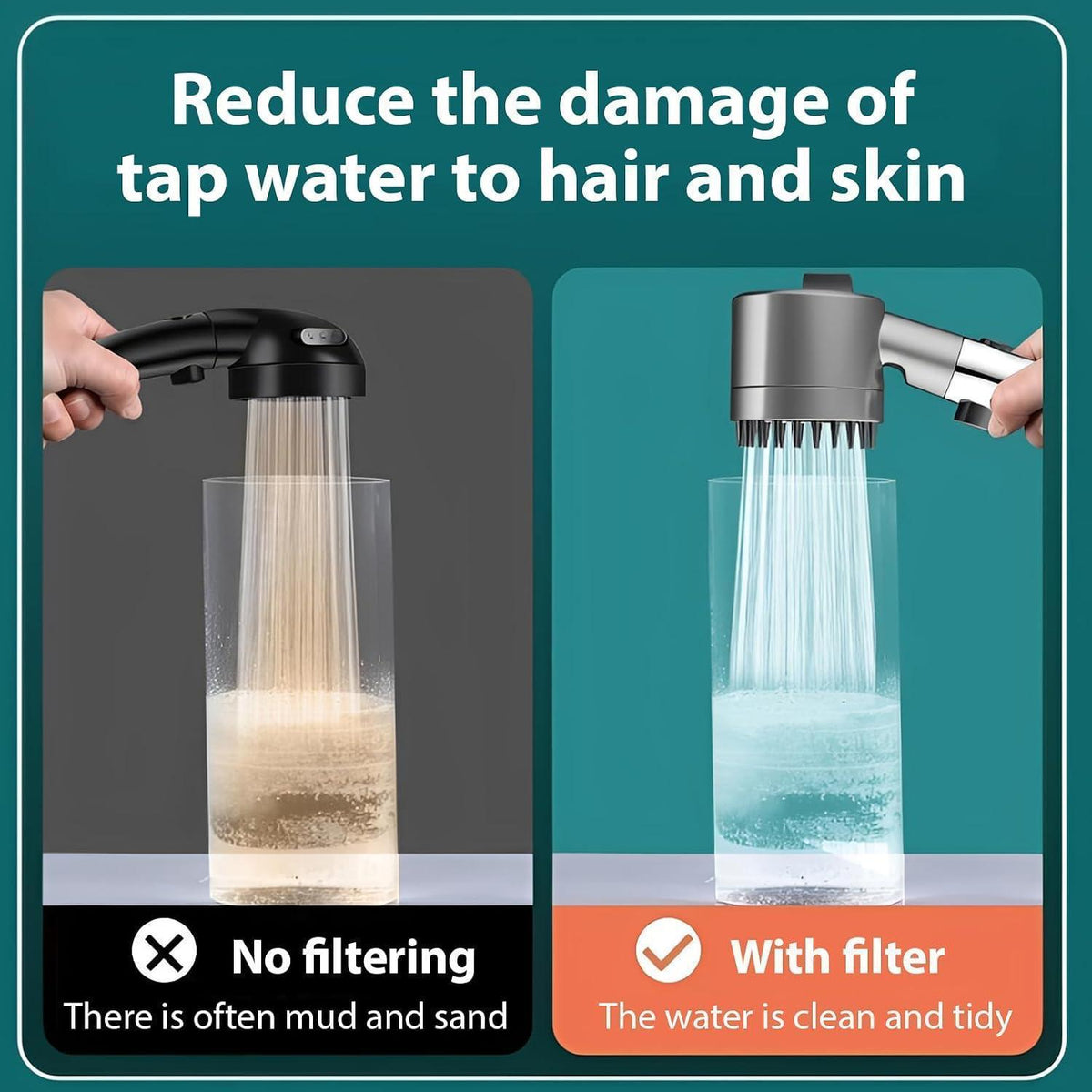 6x Duschkopf Filter | Kalkschutz & Wasserfilter für Dusche