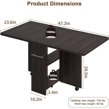 Klappbarer Esstisch mit Drop-Leaf – Platzsparend & Erweiterbar