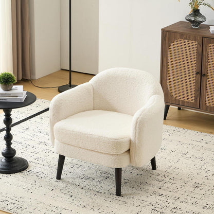 Gepolsterter Teddy-Sessel Beige – Modern & Bequem