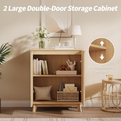 Modernes Sideboard mit 2 Türen & Ablagen – 87,6 cm