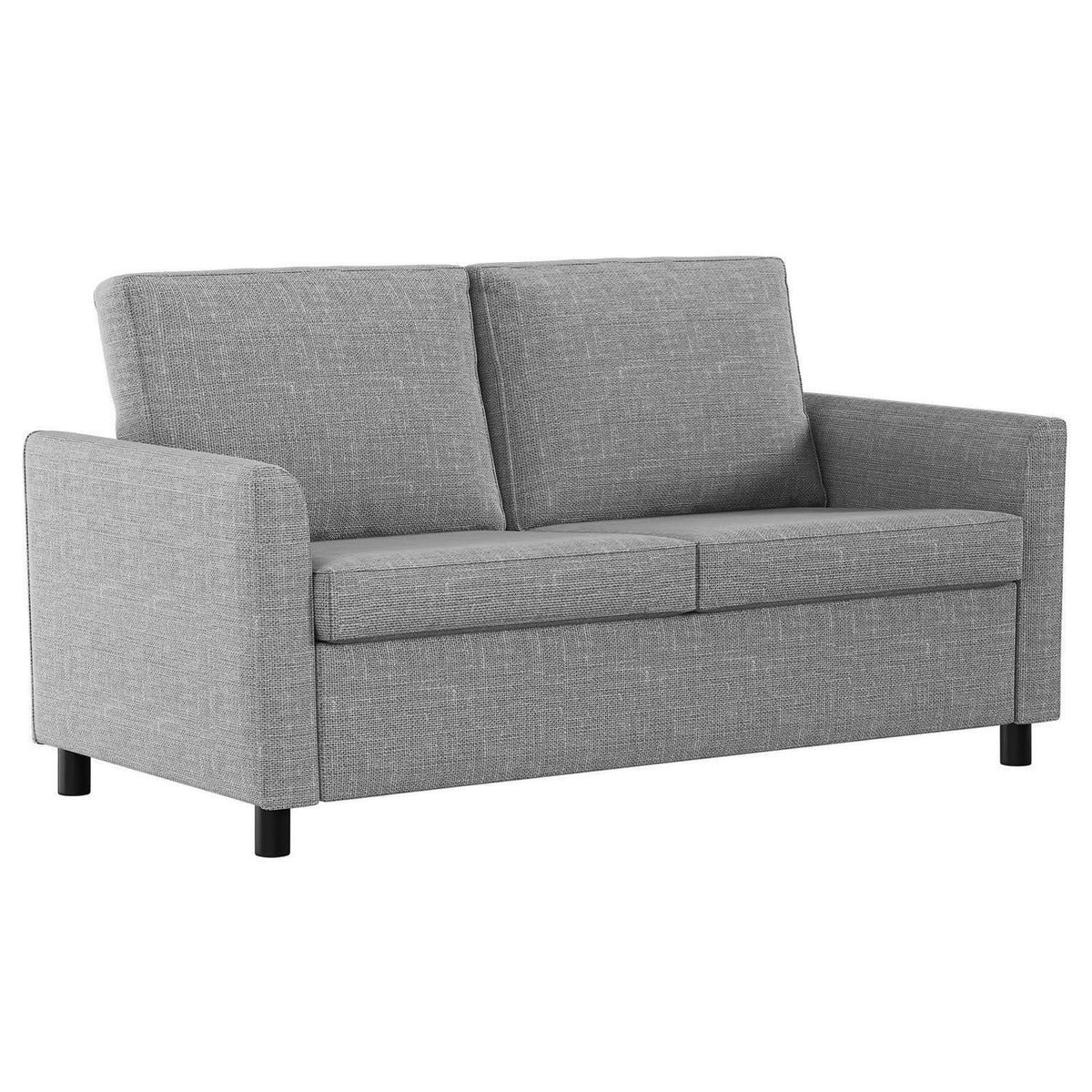 2-Sitzer Sofa Modern, Abnehmbar & Platzsparend (Hellgrau)