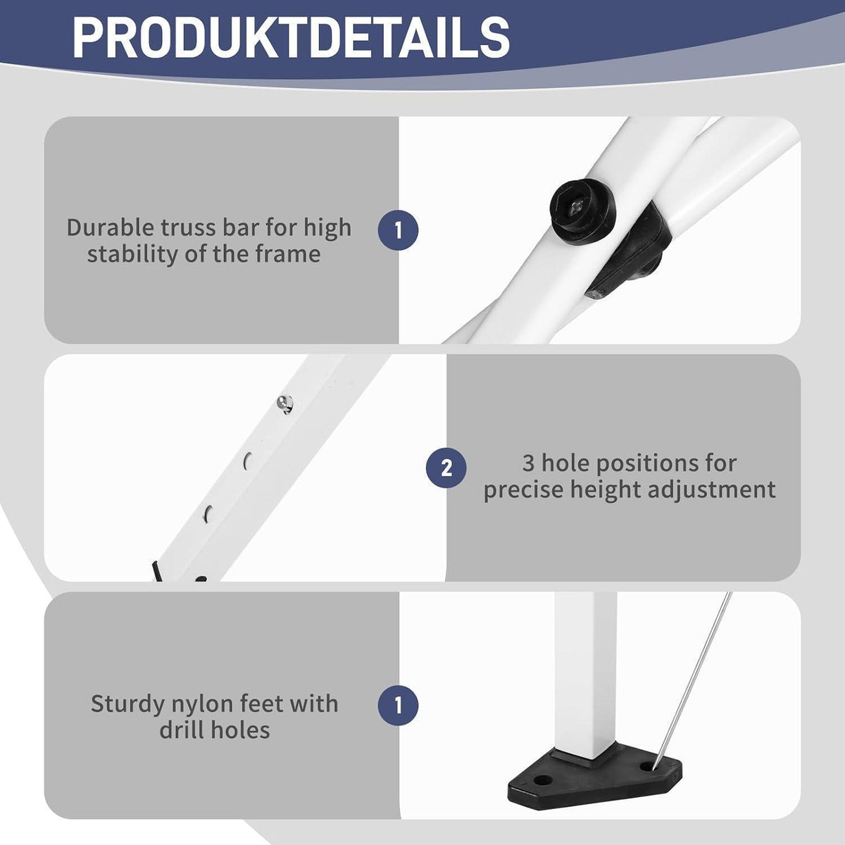 3x3m Faltpavillon mit Seitenteilen – Stabil & Wetterfest