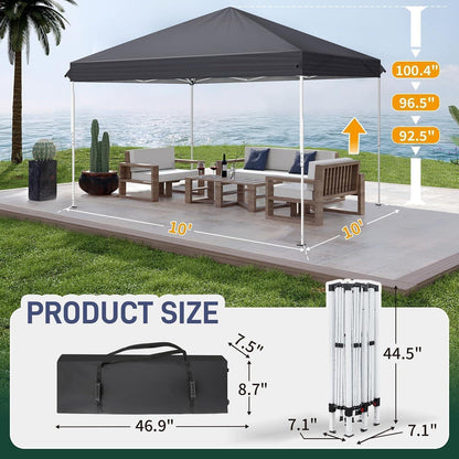 3x3m Faltpavillon mit Seitenteilen – Stabil & Wetterfest