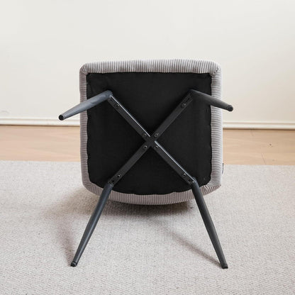 Runder Esstisch Set 100cm mit 4 Samtstühlen