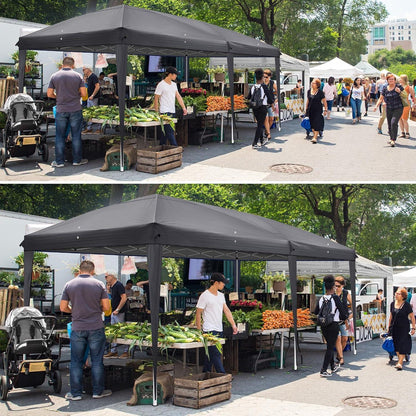 3x6m Faltpavillon mit 6 Seitenteilen – UV-Schutz & Höhenverstellbar