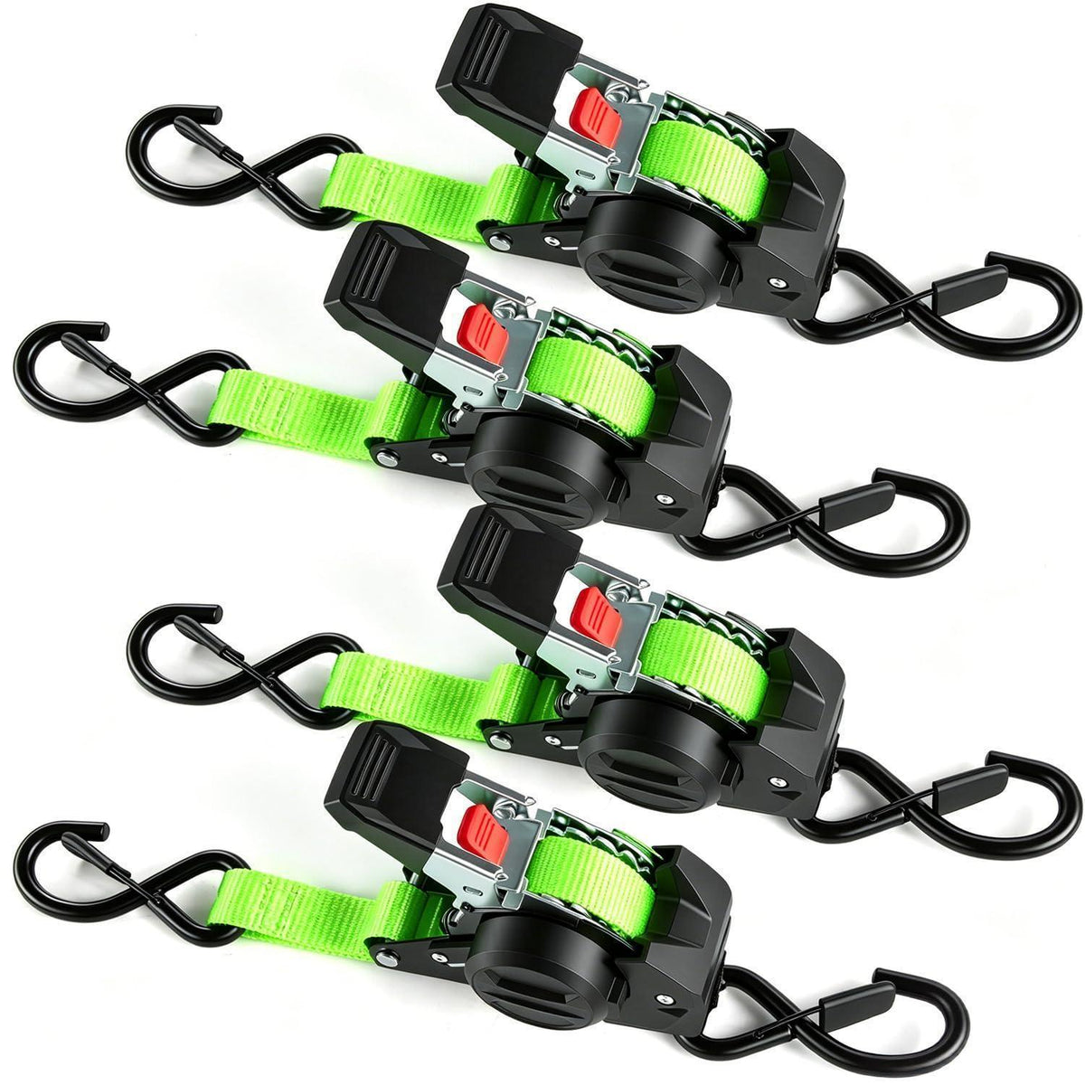 Automatische Spanngurte 3m | 4er Set | 750kg Bruchlast