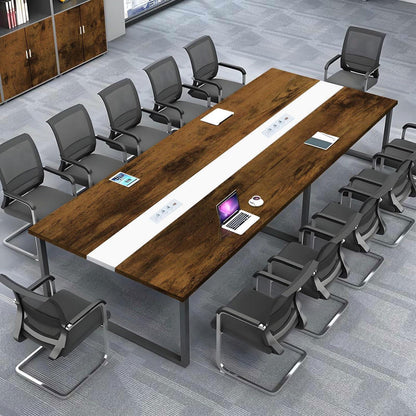 Konferenztisch C 240x100cm – Modern, Kabelmanagement & Stabil