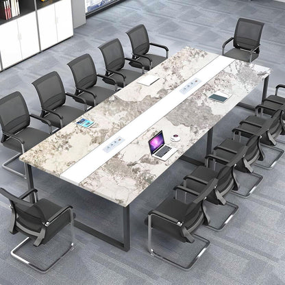 Konferenztisch 240x100cm mit Kabeldurchführung – Modern & Stabil