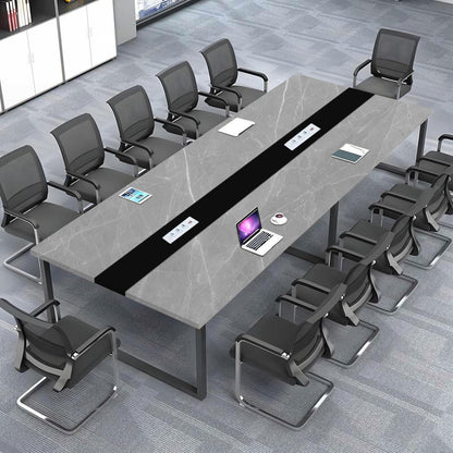 Konferenztisch J 200x80cm – Modern, Kabeldurchführung, Büro & Konferenz