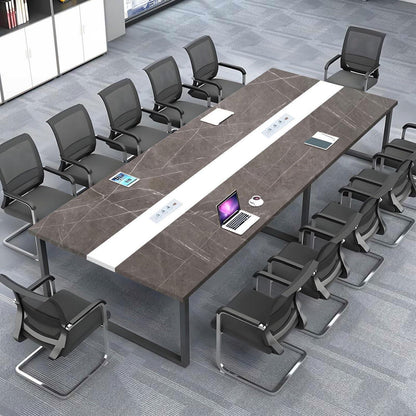 Konferenztisch groß mit Kabeldurchführung – Modernes Büro Meeting Tisch
