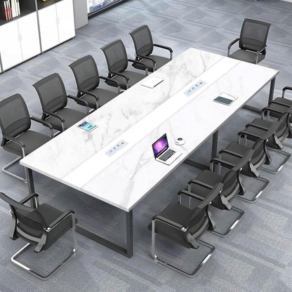 Konferenztisch 240x120cm mit Kabeldurchführung – Modern & Stabil
