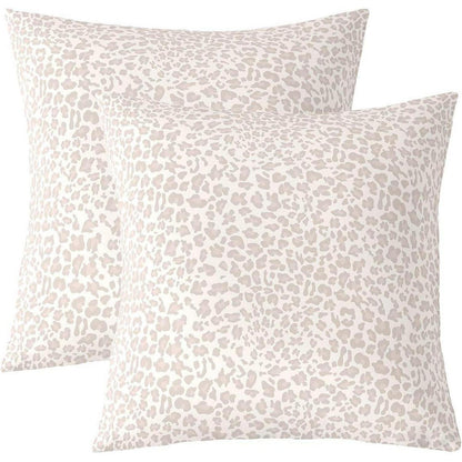 Abstrakt Leopard Kissenbezug 50x50 cm - 2er Set, Beige