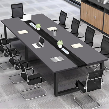 Konferenztisch 200x80cm mit Kabeldurchführung – Modern & Stabil