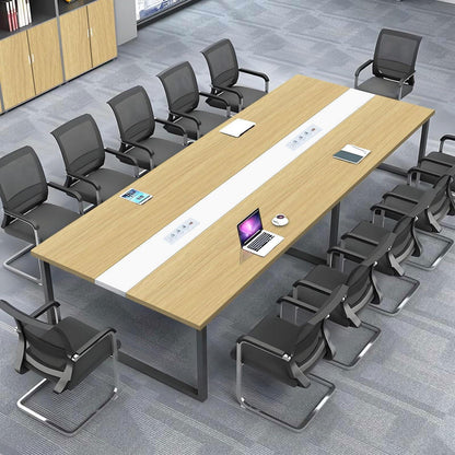 Konferenztisch 200x100cm mit Kabeldurchführung – Modern & Stabil
