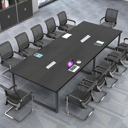 Konferenztisch 200x120cm mit Kabeldurchführung – Modern & Stabil