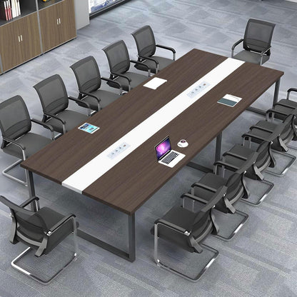 Konferenztisch 240x120cm mit Kabeldurchführung – Modern & Stabil