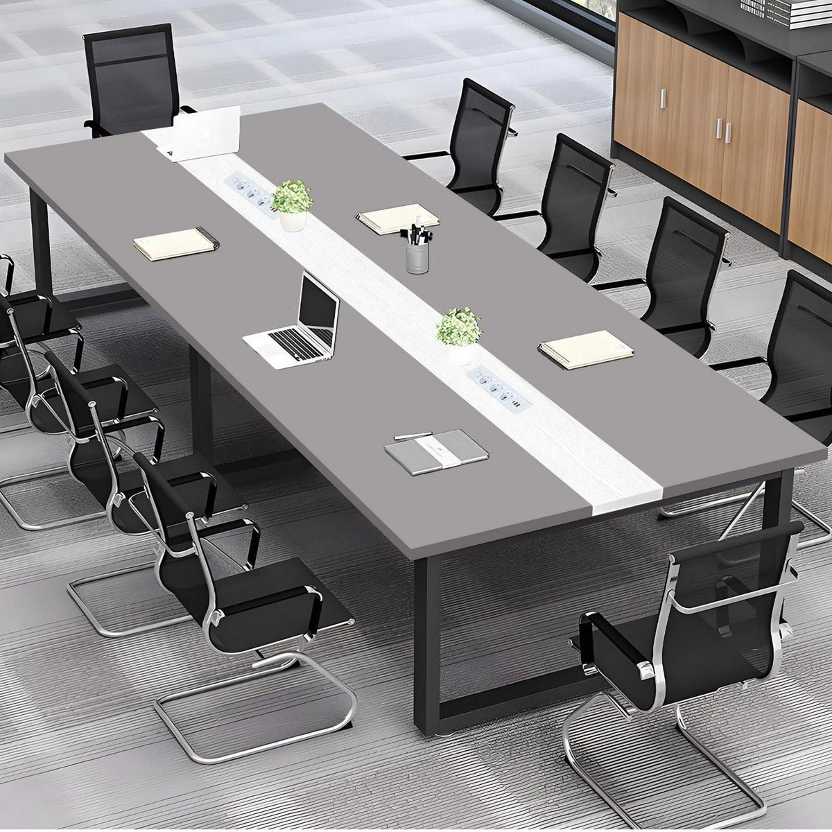 Konferenztisch N360 – Modern, Kabelmanagement & Groß für Büro